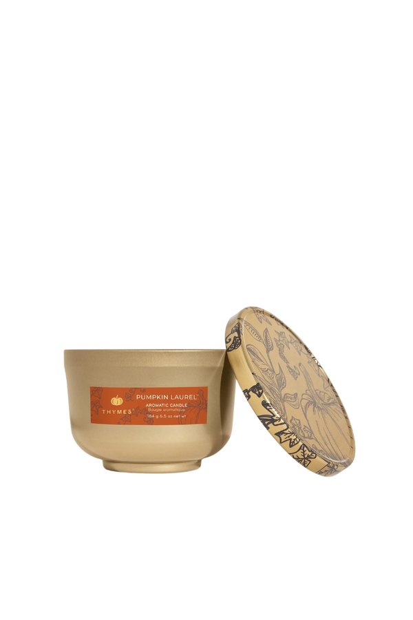 Pumpkin Laurel Candle Tin